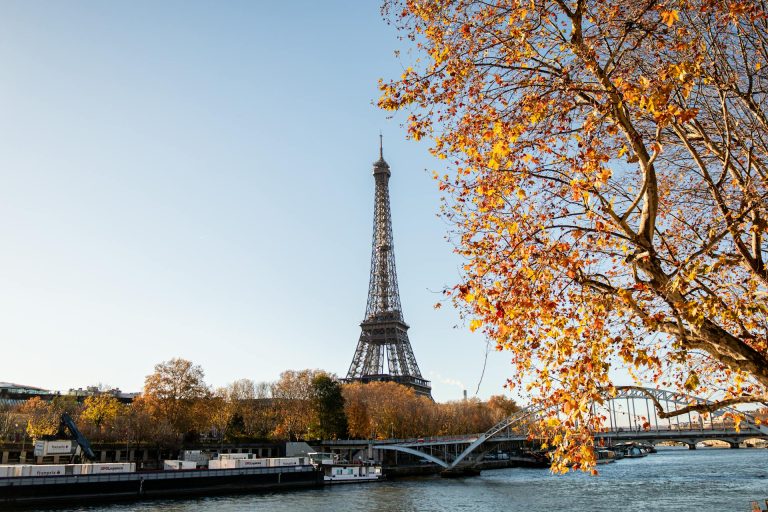 Udsigt til Eiffeltårnet i Paris