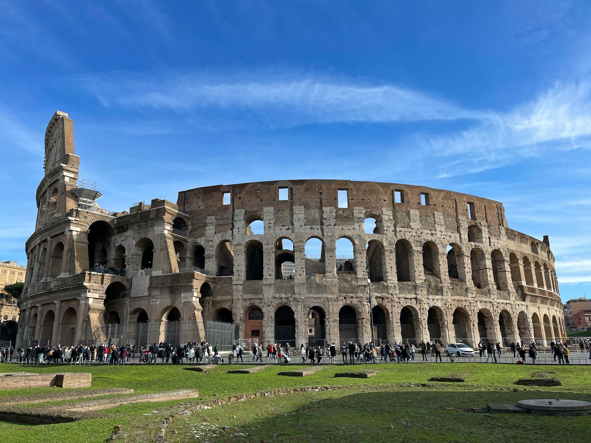 Ruins of Colosseum Rome Italy