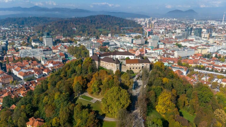 Ljubljana Borg over den gamle bydel